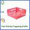 nested wood orange crates with handles pink coloured decorative wooden crates