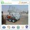 hot sale galvanized hydraulic tipping utility box semi trailer