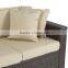 Outdoor Wicker Patio Furniture Sofa 3 Seater