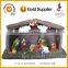 8 Inch Resin Craft Home Decoration Nativity Led Lights Christmas Village Houses