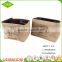 Wholesale China cheap household sets 2 decorative corner woven jute toy storage basket