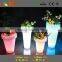 party decorative flower vase led light/LED lit flower pot home decoration plastic plant pots