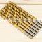 13pcs 1.5-6.5mm HSS-TiN HSS Titanium coated twist drill bit set DIN 338, Hole Boring Bits, Drilling tool kit