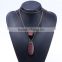 multi strand geometric wood bead pendant necklace long wooden beads sweater necklace layered suede leather chain necklace