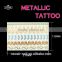 Metallic body art painting tattoo sticker