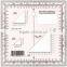 Kearing Chinese Manufacture military protractors transparent plastic square protractor #KMP-2