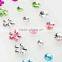 self-adhesive diamante craft gem stickers pink acrylic butterfly sheet design for card making
