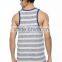 Mens slub striped in bulk vests with pocket wholesale
