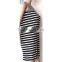 Seamless stripe knitted fashion one piece dress pattern