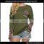 Women Long Sleeve O-Neck T-shirt Blouse Tops Casual Loose