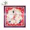 Wholesale girl lady cheap fashion high quality custom printed satin scarf