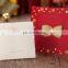 Red Bow Design Business Card Wedding Invitation Card