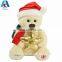 christmas new products promotional gifts christmas plush teddy bear toy