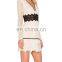 Wholesale Cotton Lace Dresses Evening Dresses With Three-Quarter Sleeves Front Lace Dress