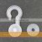 360R J shape Plastic display hook ,swivel j hook