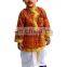 Indian kids Om Print Saffron Dhoti Kurta, Boy's Traditional Angrakha Set, Dhoti suit, kids baby wear, Ethnic dress.