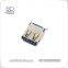 Flameproof 180 D DIP 9 pins usb solder type A female 3.0 USB Connectors for digital products