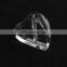 Small clear luxury desktop heart shaped vase