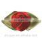 1-2/8" Double Leaves satin ribbon rosebud