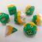 factory muti-color mixed plastic acrylic dice/muti-side dice