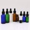 10ml 30ml Blue Green Amber Frosted Glass Essential Oil Bottles with Cap