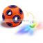 Low price dog toy chew rubber luminous ball toy for pet dog teeth cleaning training