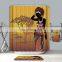 Finely Processed Polyester Fabric African American Print Shower Curtain