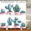 i@home INS style cactus 3d digital printing waterproof shower curtain