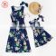 Unicorn Mommy and Me Clothes Summer Floral Printed Mother Daughter Dresses Toddler Kids Baby Girls Sundresses Vestidos