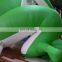 Commercial Use Advertising Inflatable Green Frog Mascot with Logo Printing for Business Display