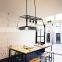 Bedford Four-Light Glass Island Pendant Light Oil Rubbed Bronze Finish