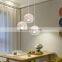 Creative three-head chandelier simple white restaurant chandelier