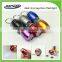6led kids mini flat LED flashlight with keychain