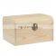 Christmas decorative simple useful wooden gift storage packaging box with lock