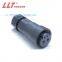 Led plastic waterproof 2+2pin power assembly cable connector