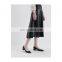 Black color pointed toe design block heel ankle wrap chrome tip pumps sandals shoes other color are available