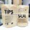 eco food packaging paper coffee tea bags with window stand up pouch