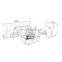 Italian leather sofa set living room furniture genuine leather sofas