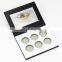 Transparent cosmetic empty palette packaging customized makeup 6 pan eyeshadow palette with clear window