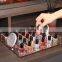 Rose Gold Acrylic Nail Polish Organizer Modern Acrylic Tray with Grid for Nail Polish Bottle