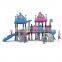 kindergarten outdoor playground plastic playground plastic playground with swing