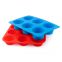 6Cups Food grade Silicone  Round Cake Mould Cupcake Tin Muffin Mold Tray Baking Pan