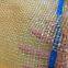 Tubular tape pp/pe mesh bag for packing firewood with drawstring  convenient mesh sacks