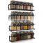 Metal Linear Simple Hanging Spice Rack Spice Rack Organizer Wall Mounted Storage Rack Hanging Shelf