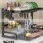 Over The Sink Kitchen Organizer Storage Rack Iron 3 Tier Dish Drying Rack Dish Drainer Rack Plate Storage Shelve