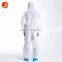 Durable PP non woven disposable hood coverall suit safety coveralls ppe microporus breathable coveralls
