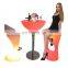 cocktail chairs stool /Modern RGB LED Bar Furniture Colors Changing Plastic Light Up Single LED Cafe Table and Chairs