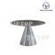 Tiptop marble top stainlesssteel base dininig table