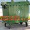 240LCustom plastic garbage bin for outdoor use, Large capacity 660 liter plastic garbage four-wheeled cart with lid bin