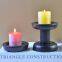 Wholesale Black Column Candle Holder Metal Candlestick Matte Black Candle Holder Home Decorations